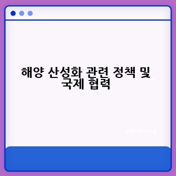 해양 산성화 관련 정책 및 국제 협력