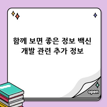 함께 보면 좋은 정보 백신 개발 관련 추가 정보
