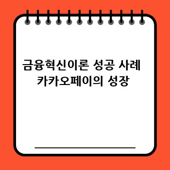 금융혁신이론 성공 사례  카카오페이의 성장