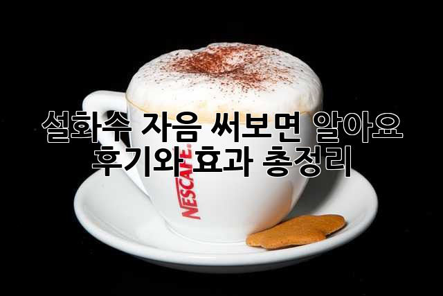 설화수 자음: 써보면 알아요! 후기와 효과 총정리
