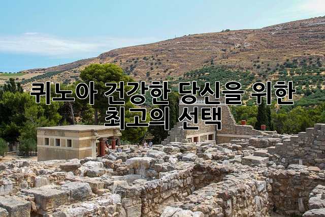 퀴노아: 건강한 당신을 위한 최고의 선택