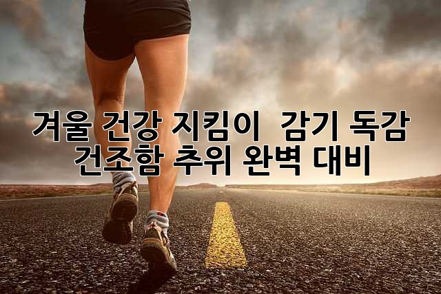겨울 건강 지킴이 🛡️ 감기 독감 건조함 추위 완벽 대비!
