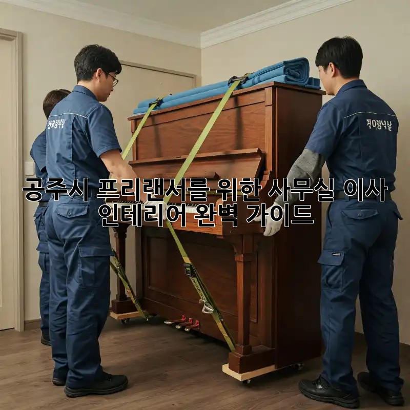공주시 프리랜서를 위한 사무실 이사 & 인테리어 완벽 가이드