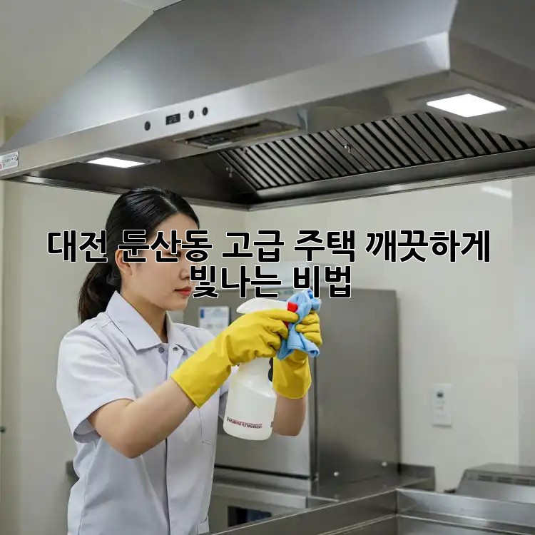 대전 둔산동 고급 주택, 깨끗하게 빛나는 비법!